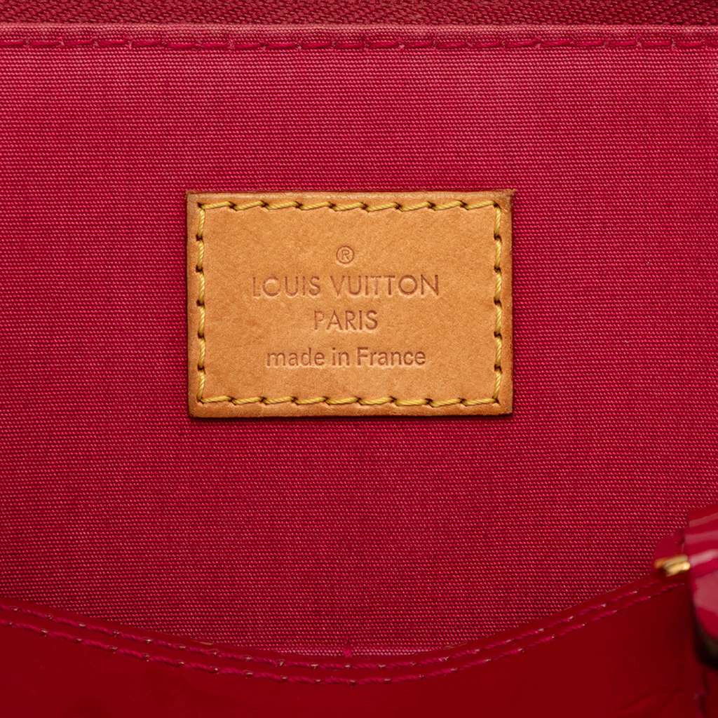 Louis Vuitton Monogram Vernis Alma PM Red Leather Good condition - Box View