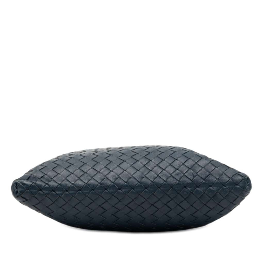 Bottega Veneta Nappa Intrecciato Crossbody Blue Leather Good condition - Inside View