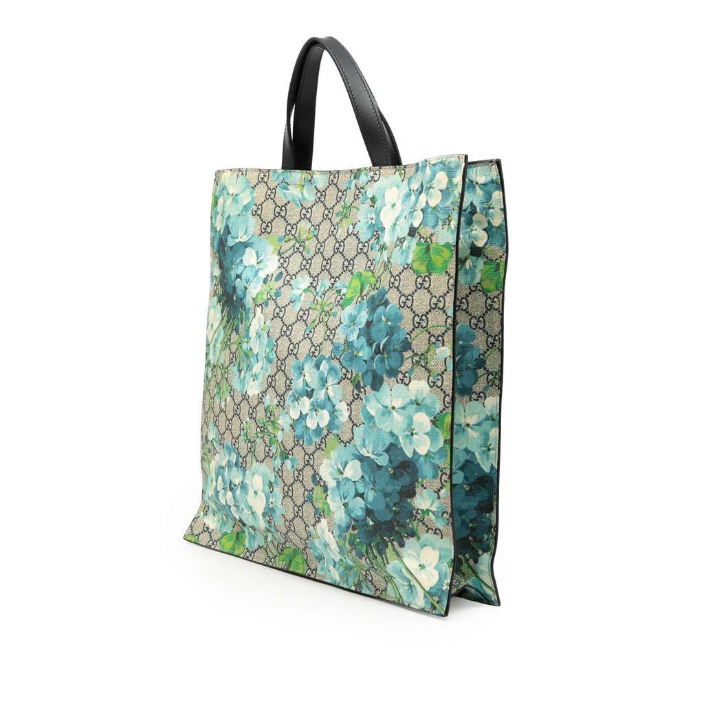 Gucci GG Supreme Blooms Convertible Soft Tote Beige Canvas Good condition - Back View