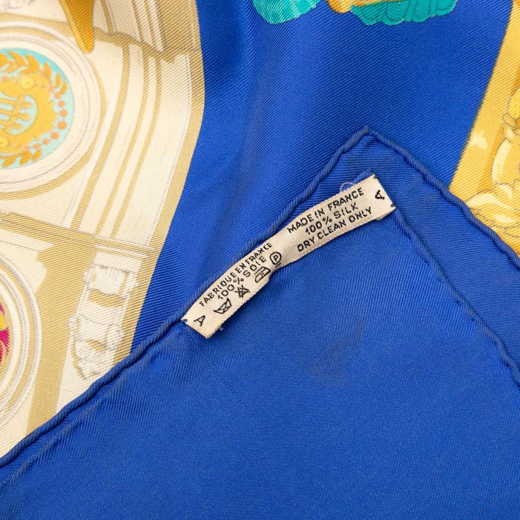 Hermès Hommage A Charles Garnier Silk Scarf Blue Silk Good condition - Box View
