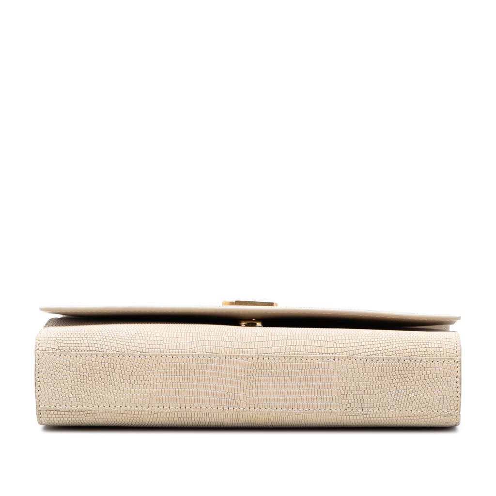 Saint Laurent Medium Embossed Nubuck Monogram Kate Crossbody Brown Leather Good condition - Inside View