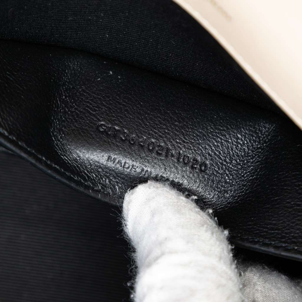 Saint Laurent Medium Embossed Nubuck Monogram Kate Crossbody Brown Leather Good condition - Box View