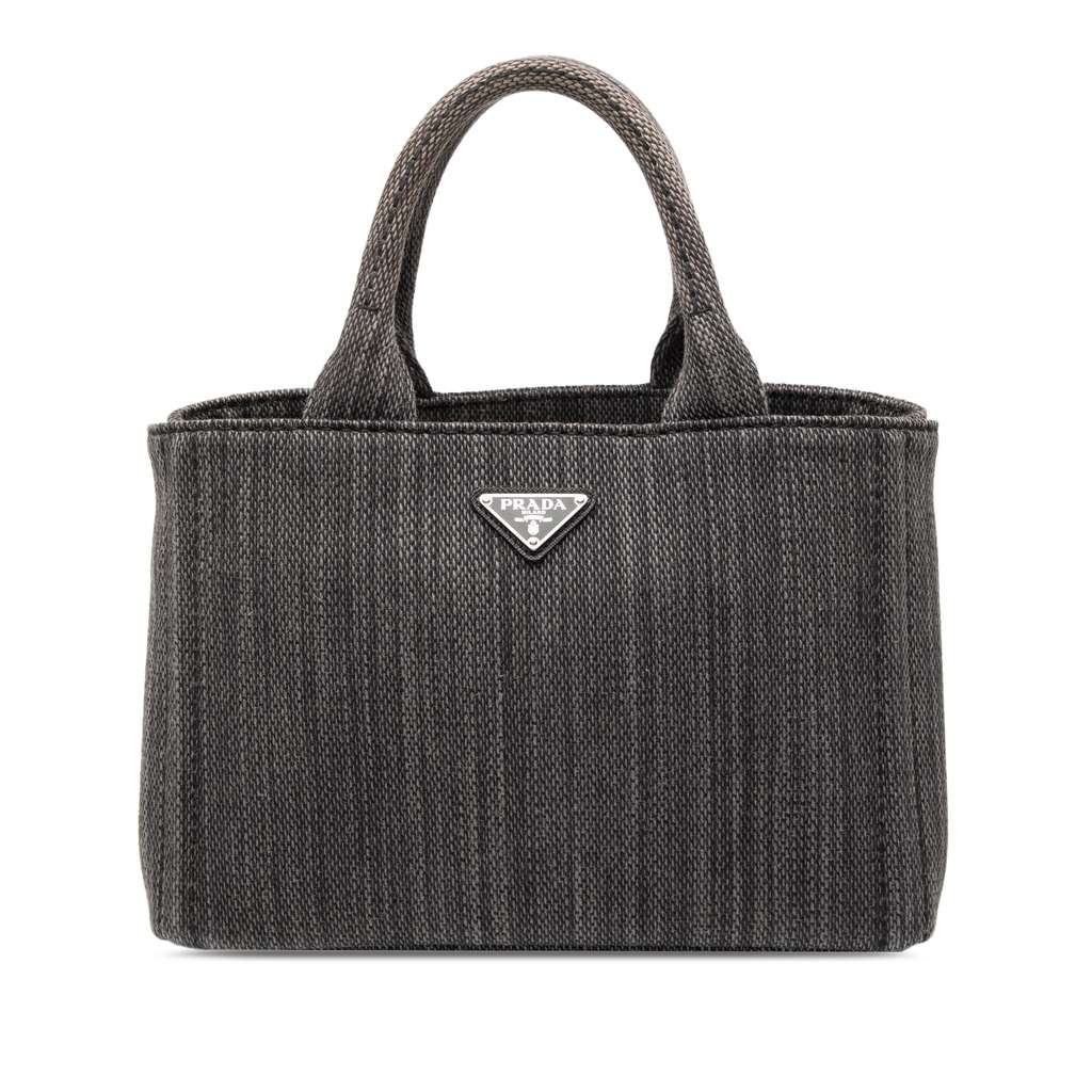 Prada Small Canvas Canapa Satchel
