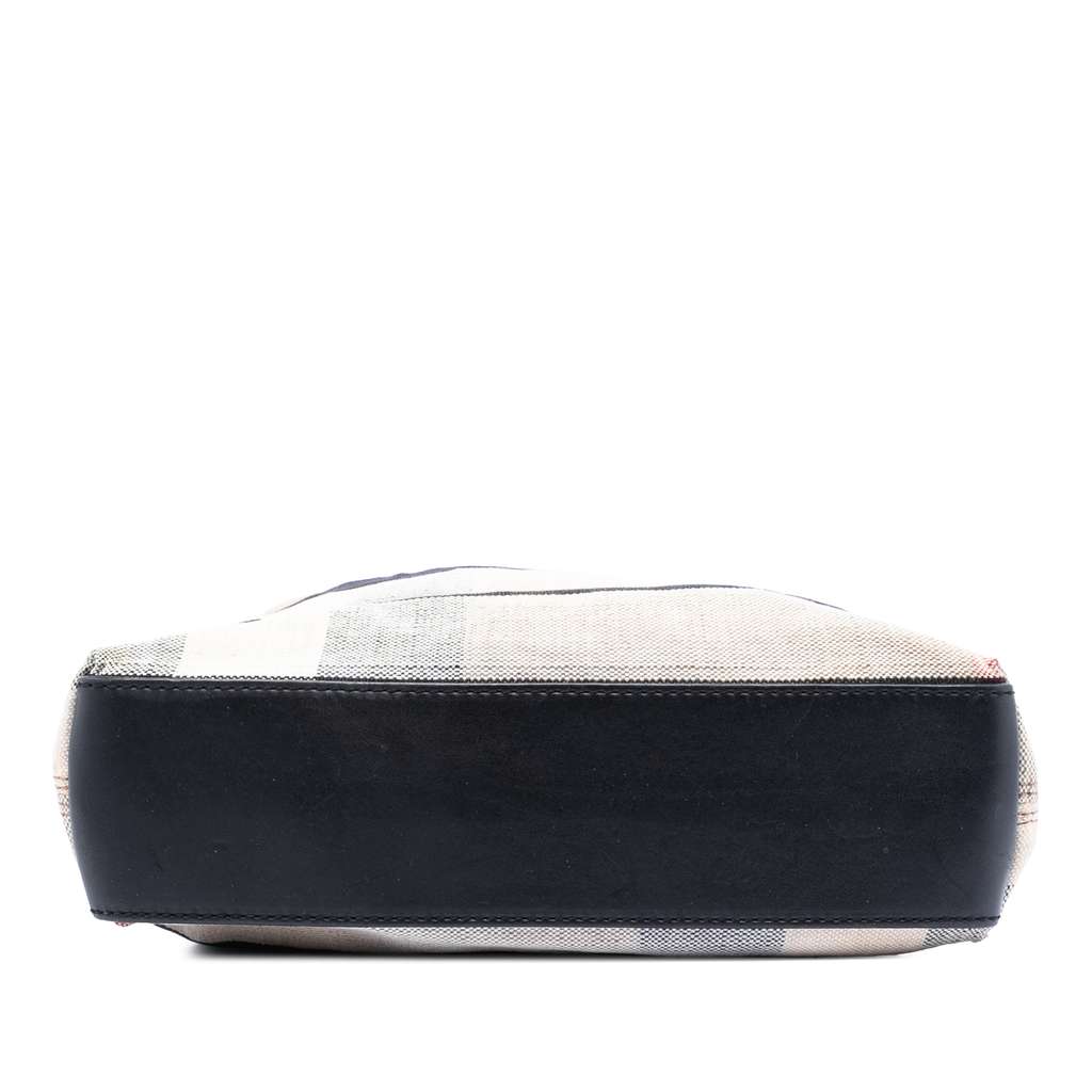 Burberry Mega Check Canvas Tottenham Brit Satchel Brown Canvas Good condition - Inside View