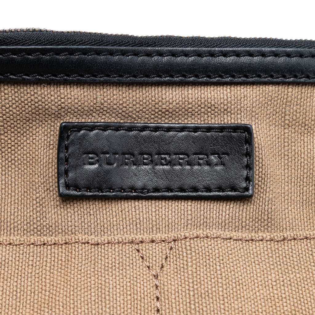 Burberry Mega Check Canvas Tottenham Brit Satchel Brown Canvas Good condition - Box View