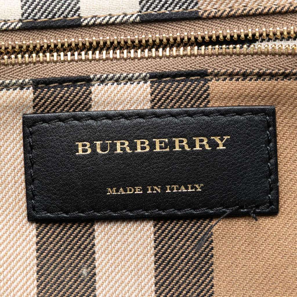 Burberry Medium Leather Milverton Satchel Black Leather Good condition - Box View