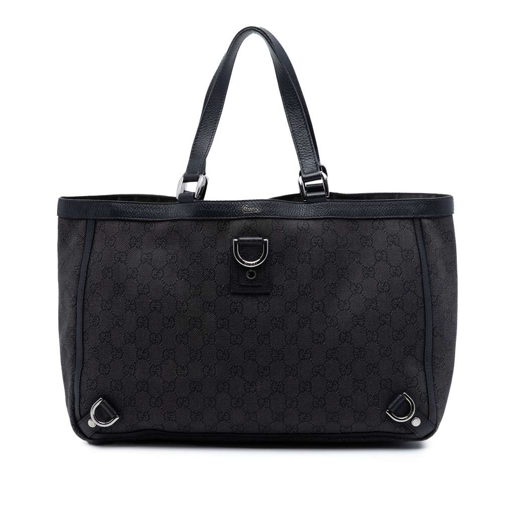 Gucci GG Denim Abbey D Ring Tote