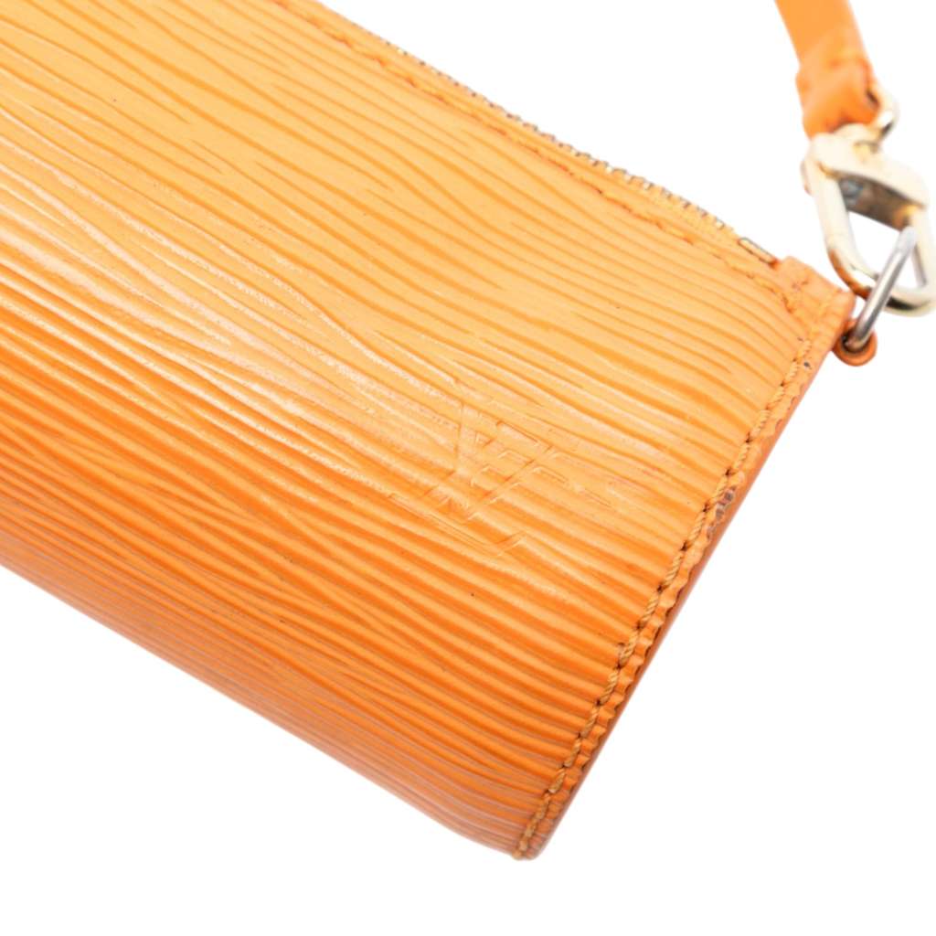 Louis Vuitton Epi Pochette Papillon Orange Leather Good condition - Box View