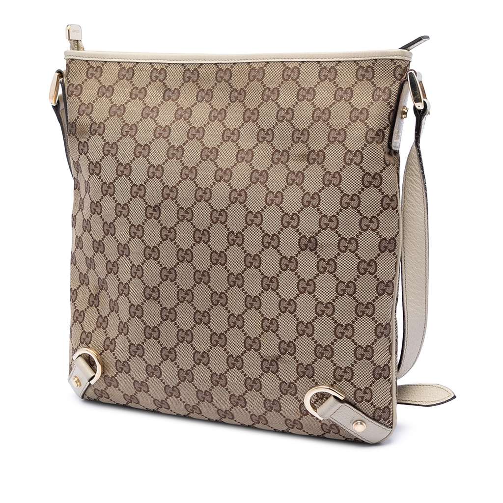 Gucci GG Canvas Abbey D Ring Crossbody Beige Canvas Good condition - Back View