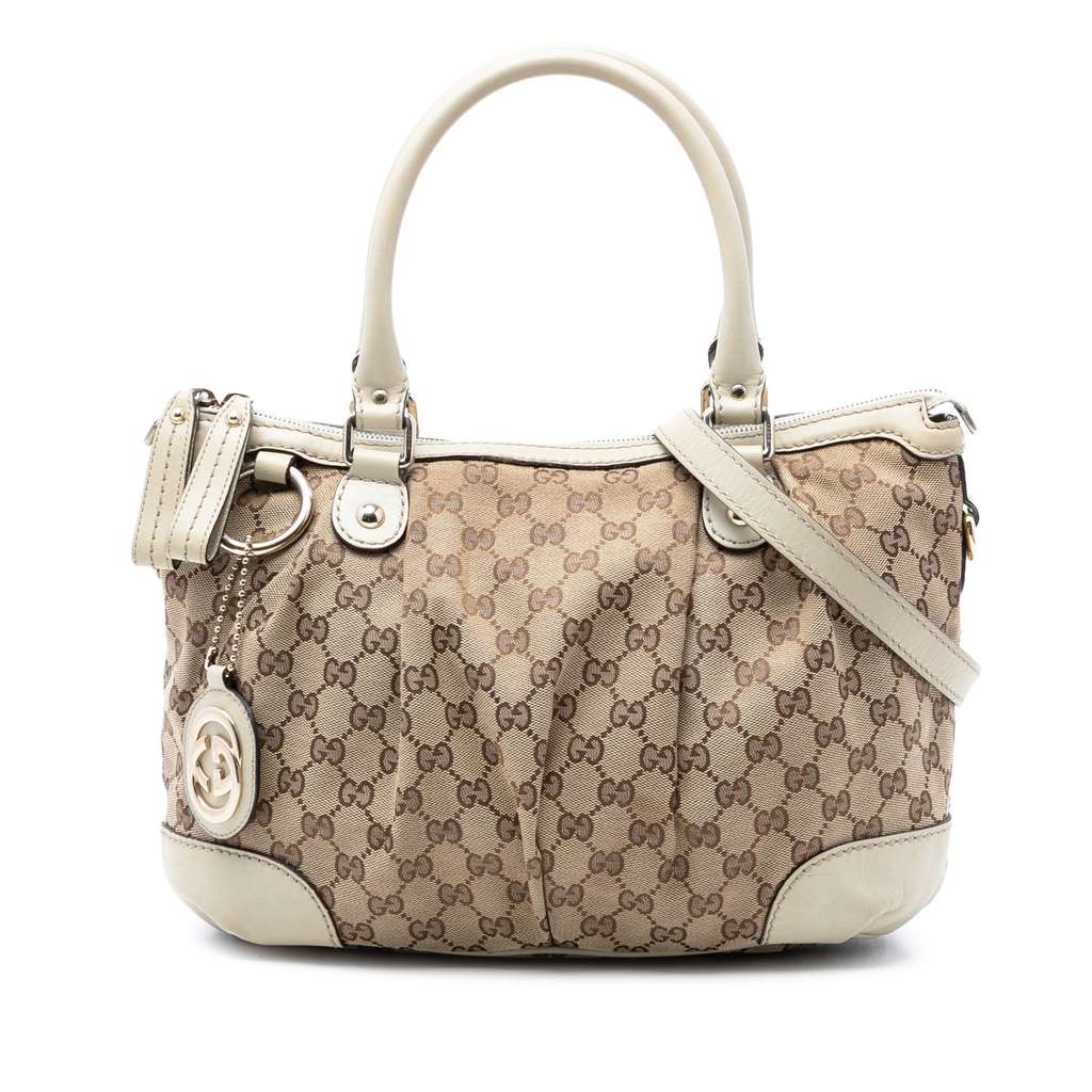 Gucci GG Canvas Sukey Satchel