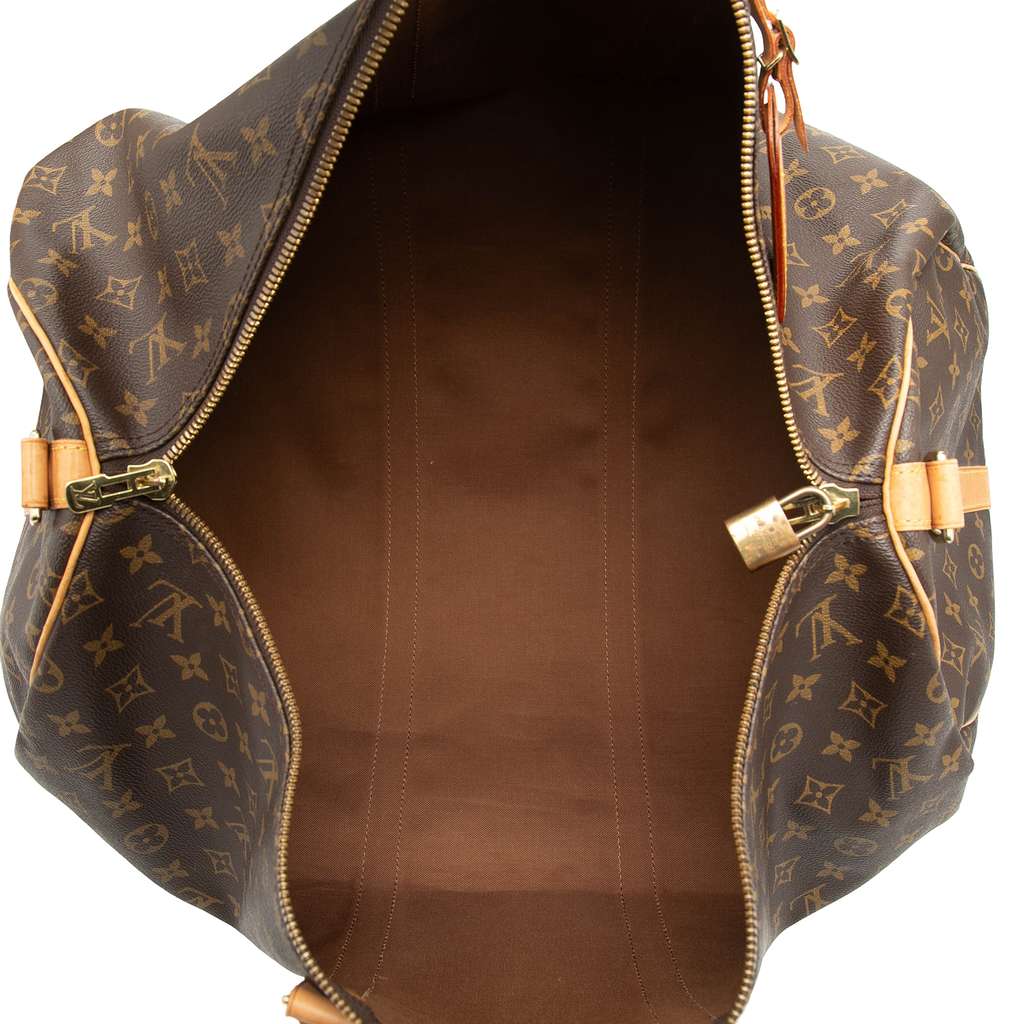 Louis Vuitton Monogram Keepall Bandouliere 55 Brown Good condition - Model View