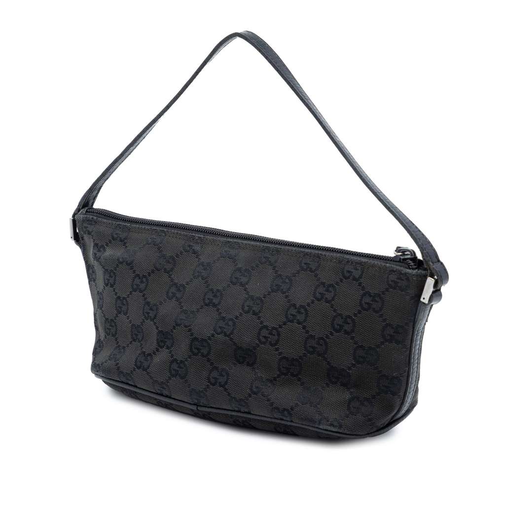 Gucci GG Canvas Boat Black Canvas Good condition - Back View