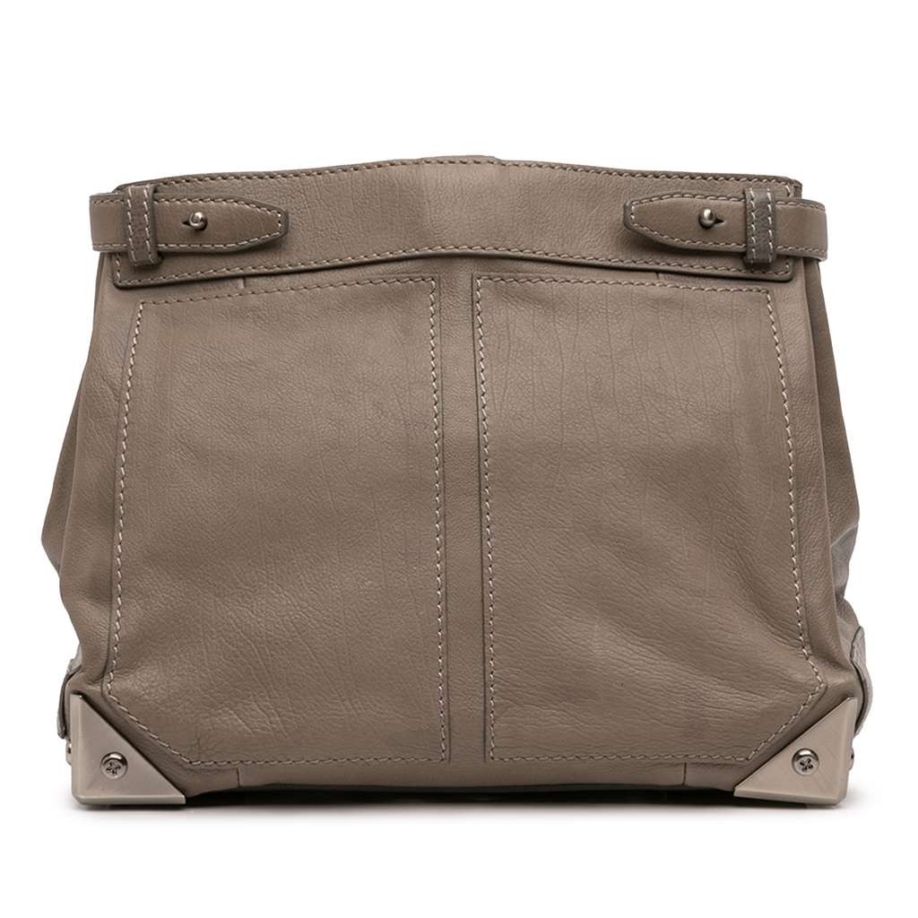 Alexander Wang Leather Fold Over Trunk Adele Clutch