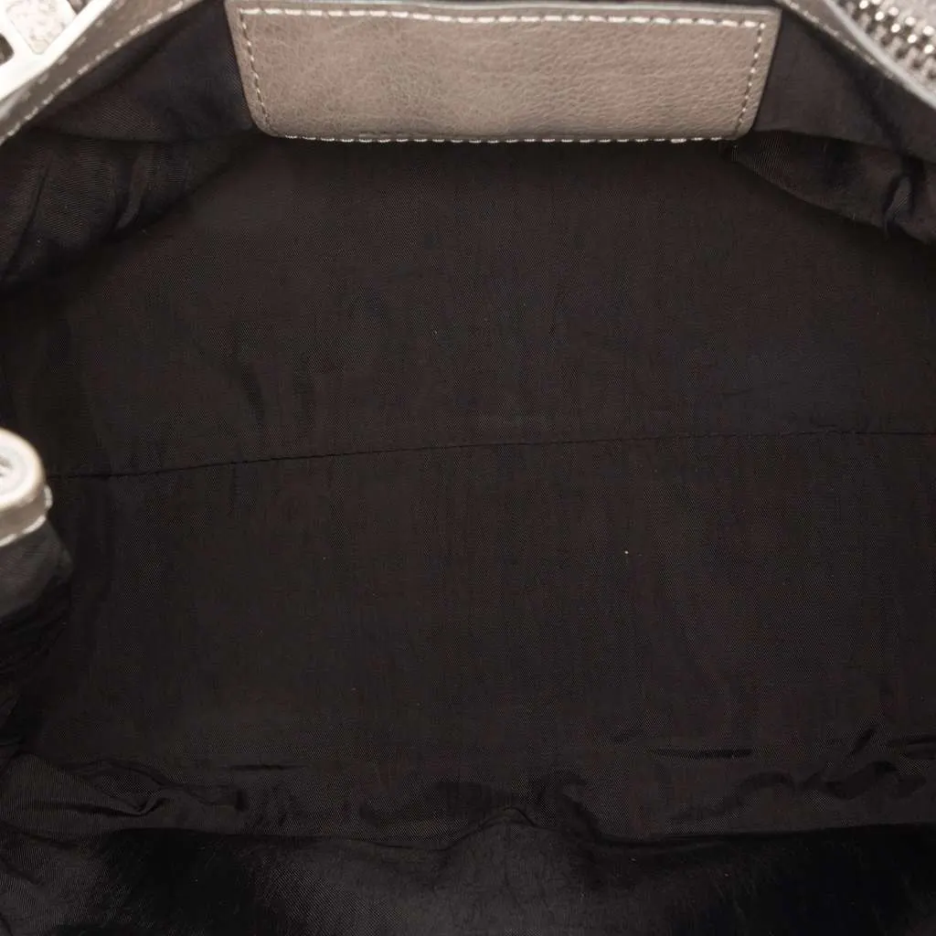 Alexander Wang Leather Fold Over Trunk Adele Clutch Brown Leather Very good - Model View
