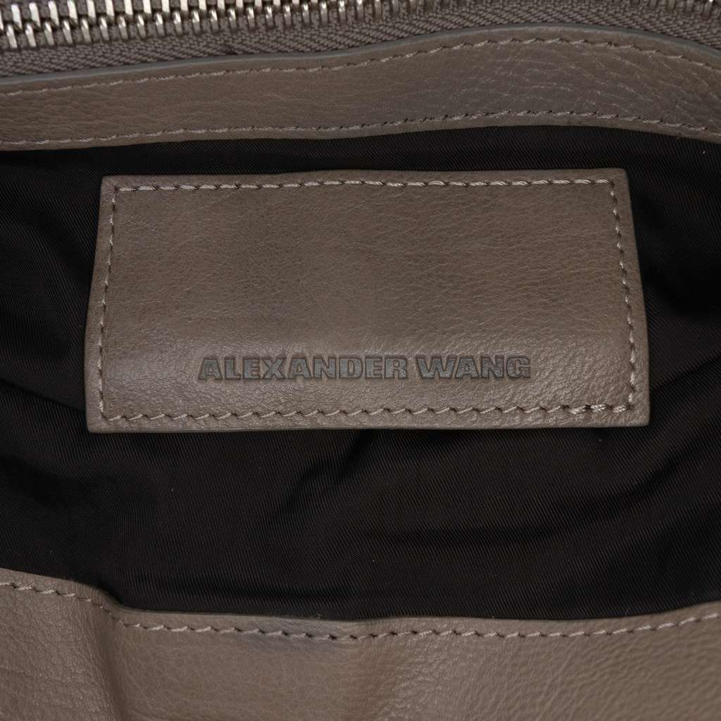 Alexander Wang Leather Fold Over Trunk Adele Clutch Brown Leather Good condition - Box View