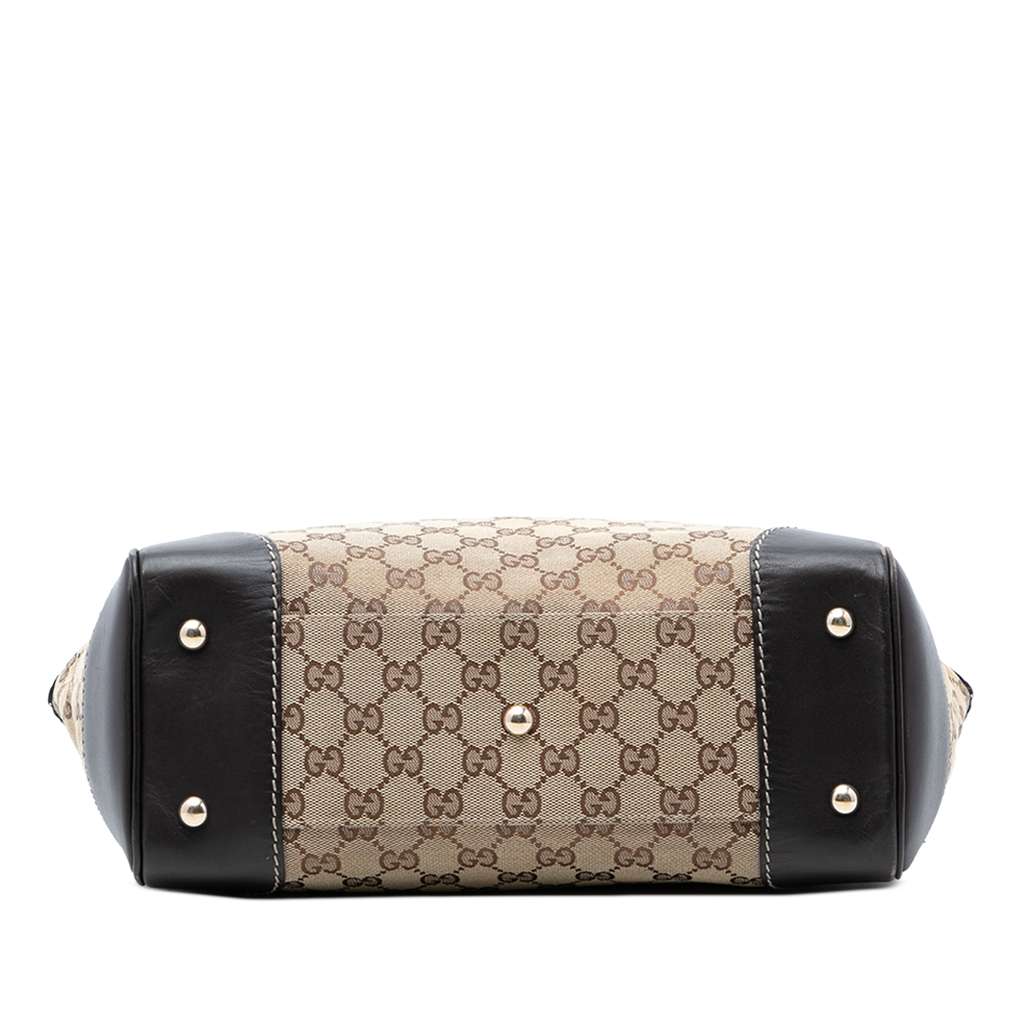 Gucci GG Canvas Web Mayfair Tote Beige Canvas Good condition - Inside View