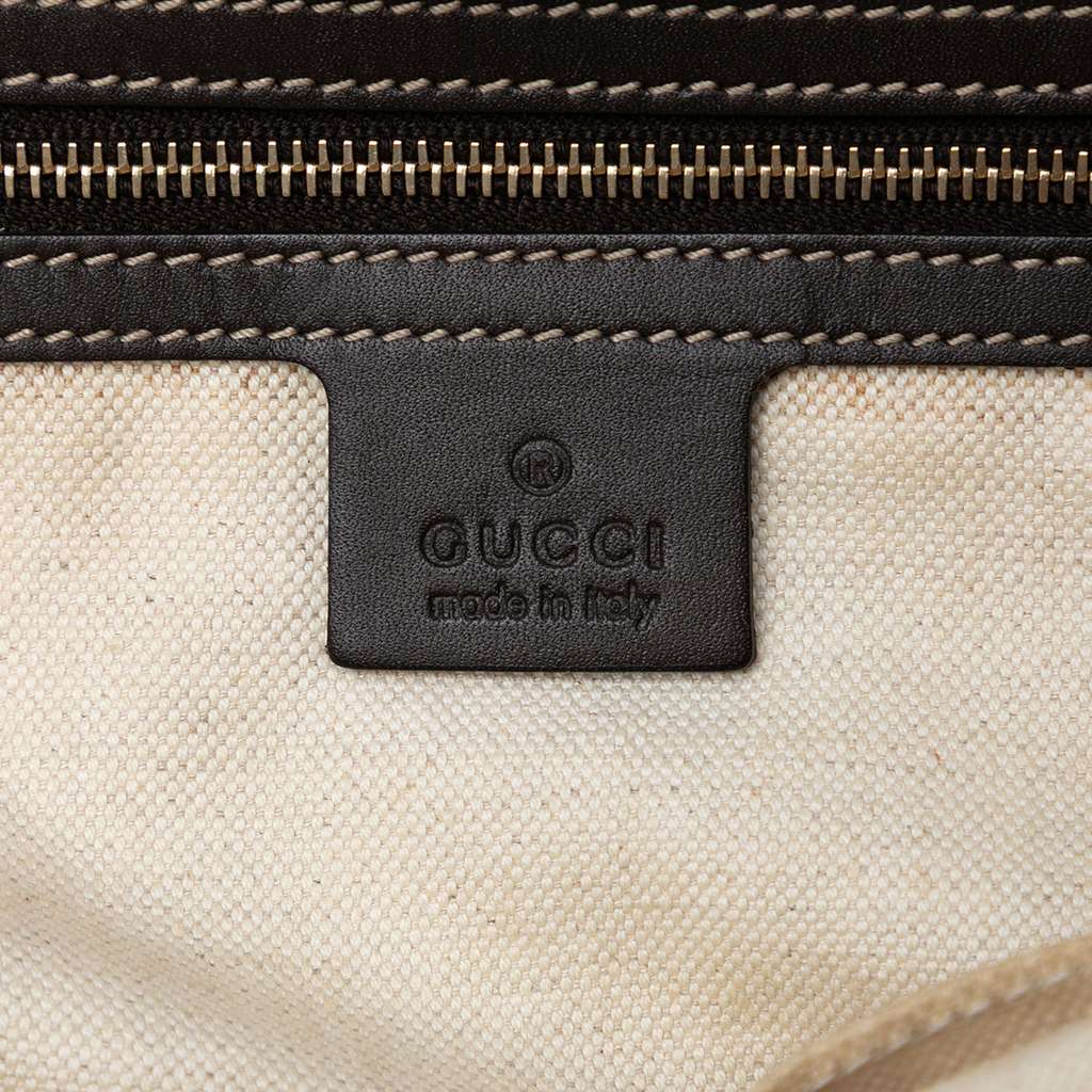 Gucci GG Canvas Web Mayfair Tote Beige Canvas Good condition - Box View