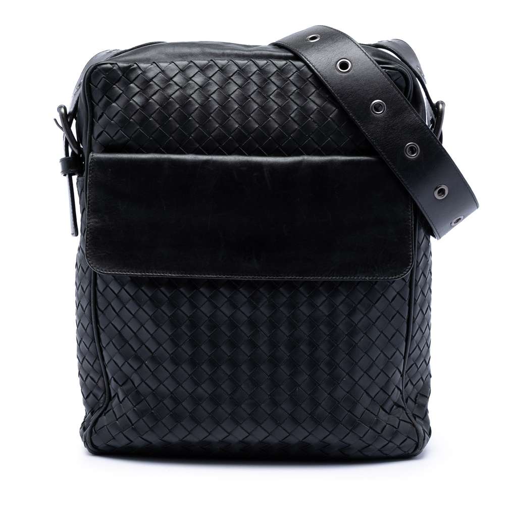 Bottega Veneta Nappa Intrecciato Front Pocket Crossbody