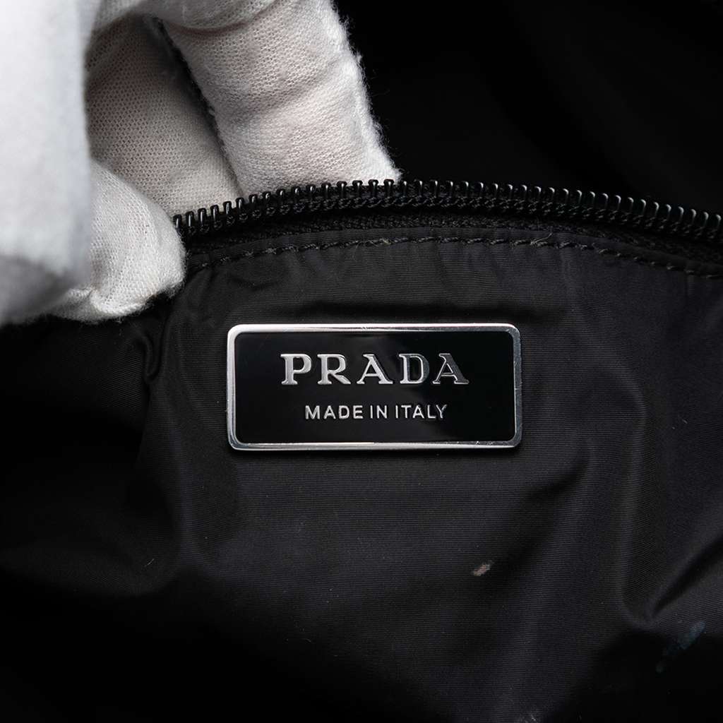 Prada Tessuto Zip Top Tote Black Good condition - Box View