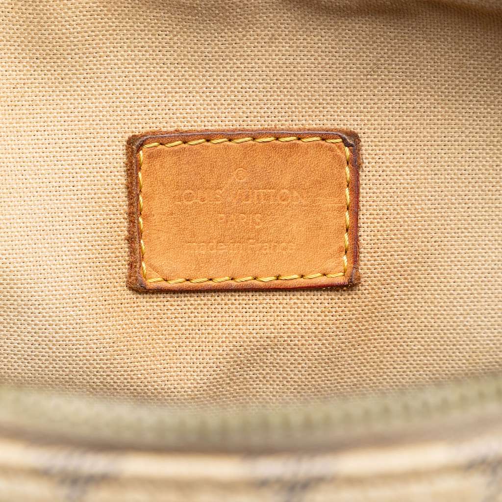 Louis Vuitton Damier Azur Figheri GM White Good condition - Box View