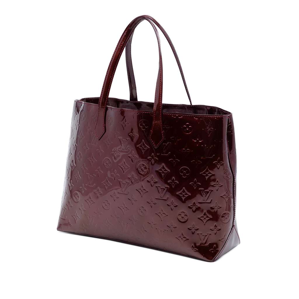 Louis Vuitton Monogram Vernis Wilshire MM Red Leather Good condition - Back View