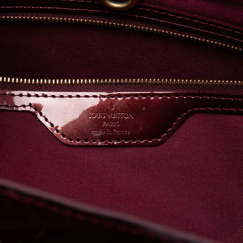 Louis Vuitton Monogram Vernis Wilshire MM Red Leather Good condition - Box View