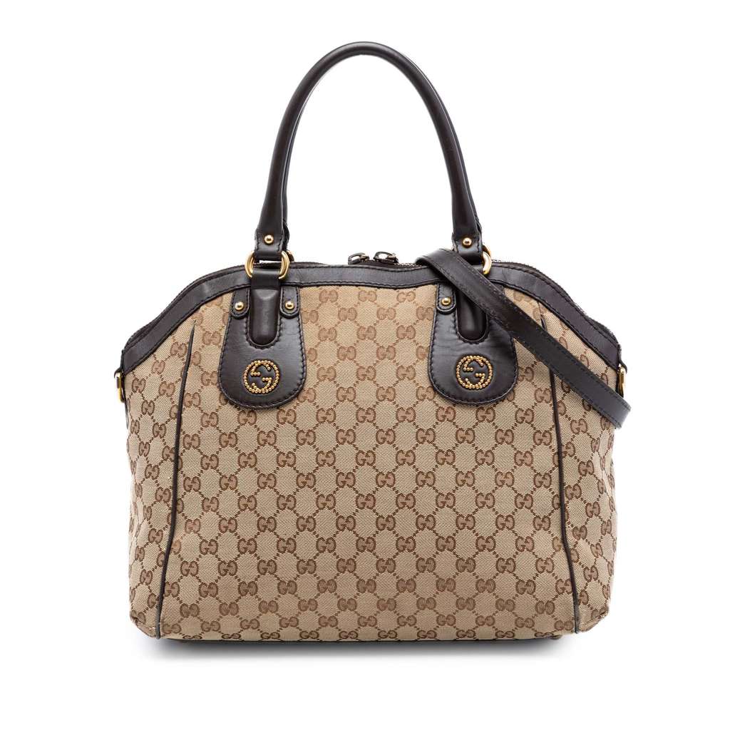 Gucci Medium GG Canvas Scarlett Satchel