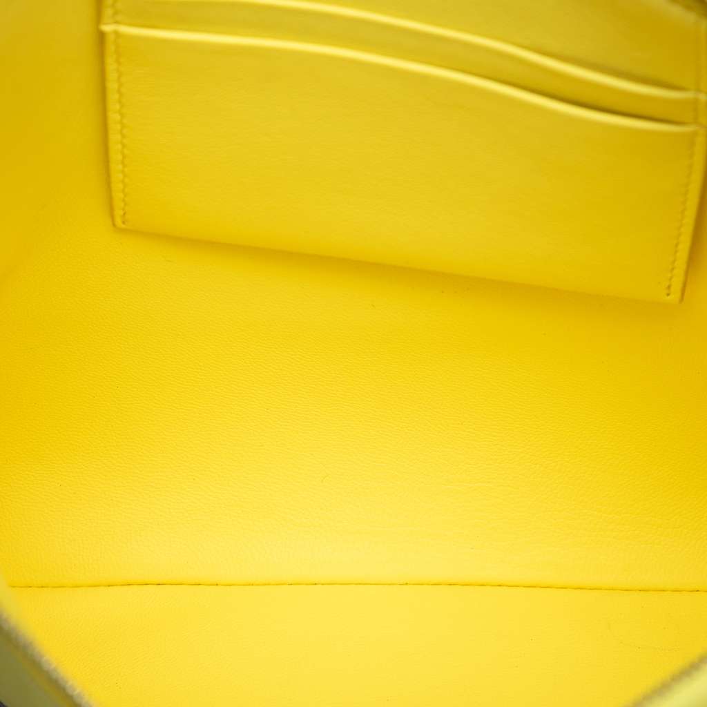 Celine Bicolor Leather Solo Clutch Yellow Leather Good condition - Model View