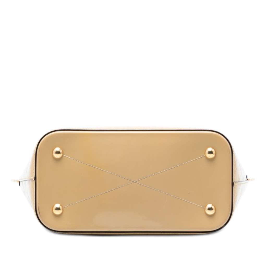 Louis Vuitton Monogram Vernis Montebello MM Beige Leather Good condition - Inside View
