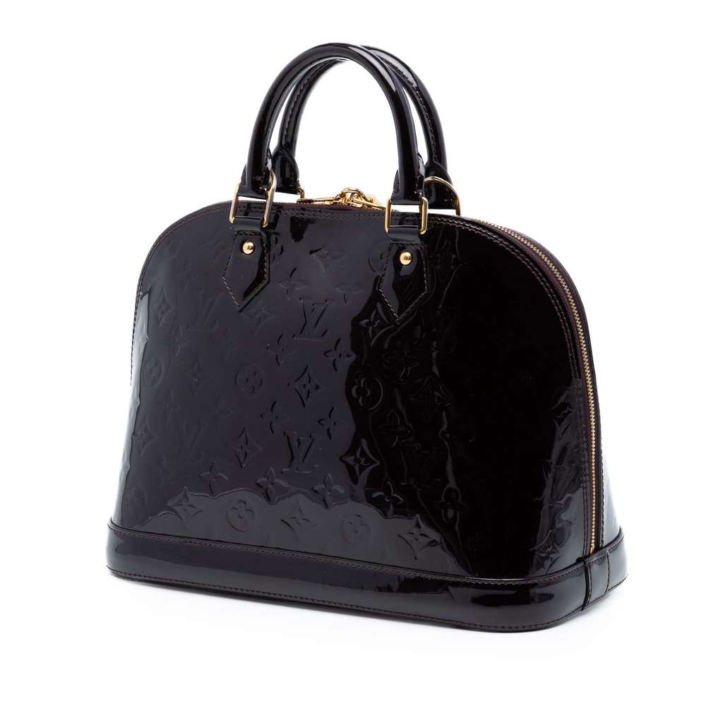 Louis Vuitton Monogram Vernis Alma PM Purple Leather Good condition - Back View