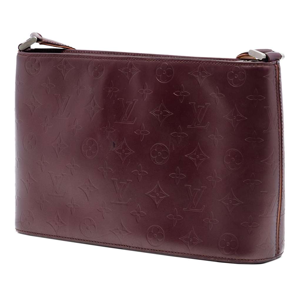 Louis Vuitton Monogram Mat Alston Red Leather Good condition - Back View
