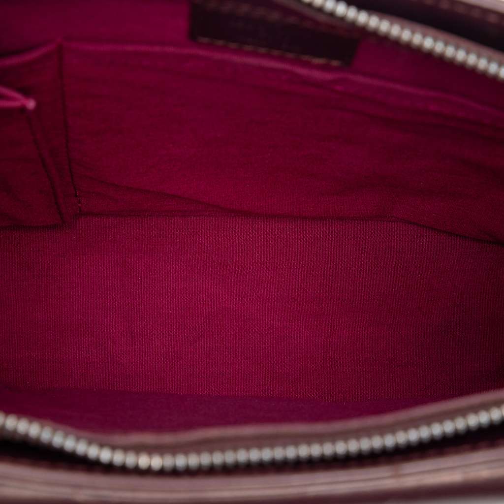 Louis Vuitton Monogram Mat Alston Red Leather Good condition - Model View