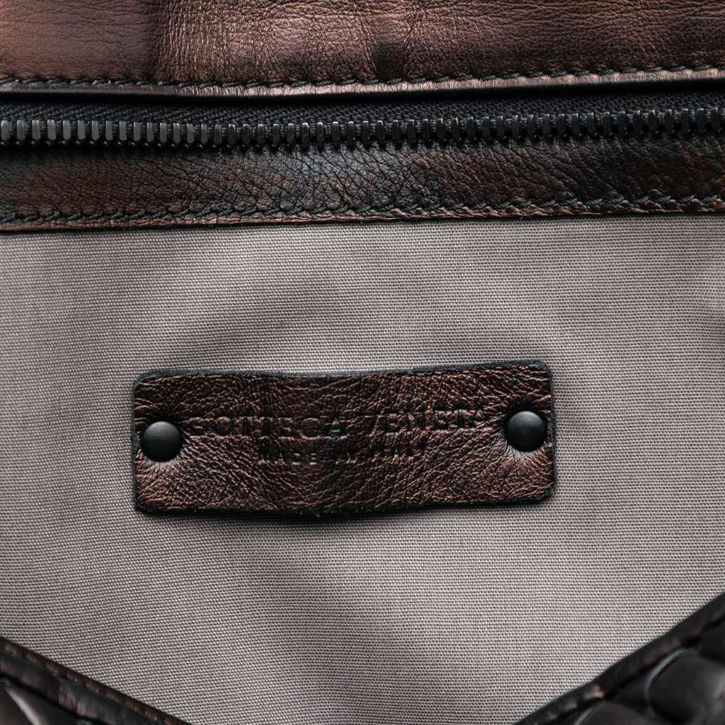 Bottega Veneta Nappa Intreccio Imperatore Briefcase Brown Leather Good condition - Box View