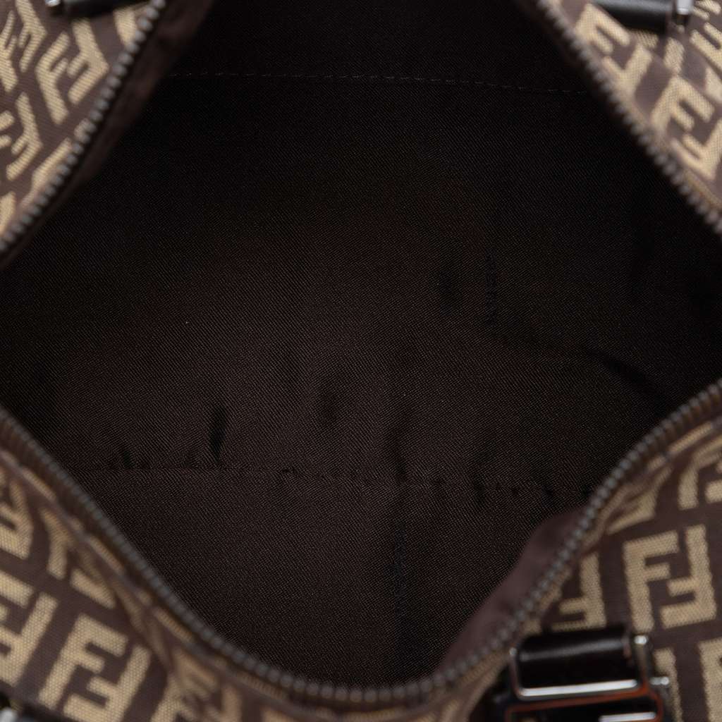 Fendi Zucchino Canvas Forever Boston Bag Brown Canvas Good condition - Model View