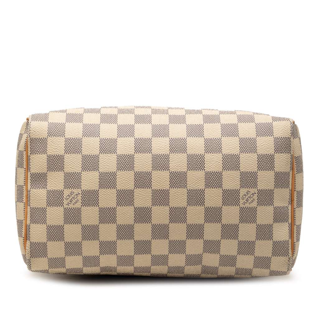 Louis Vuitton Damier Azur Speedy 25 White Good condition - Inside View