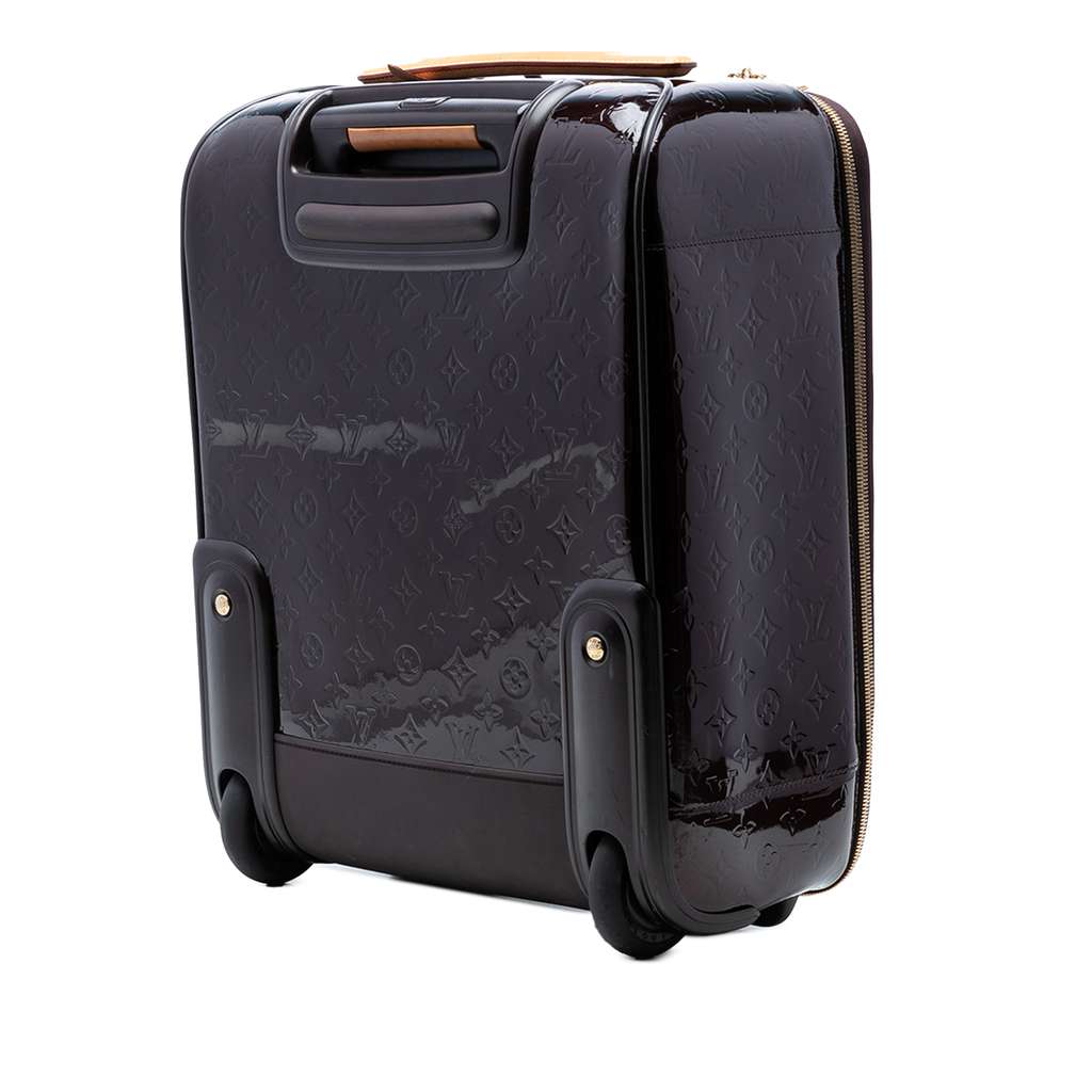 Louis Vuitton Monogram Vernis Pegase 45 Purple Leather Good condition - Back View