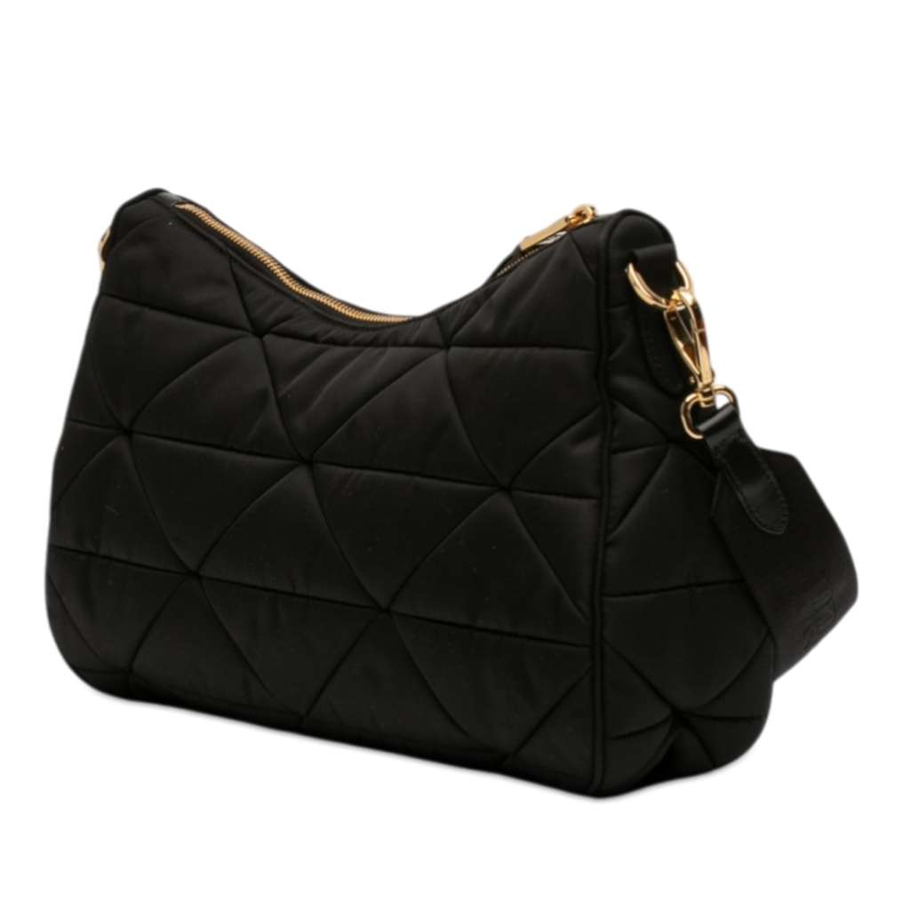Prada Large Padded Re Nylon Crossbody Black Good condition - Back View