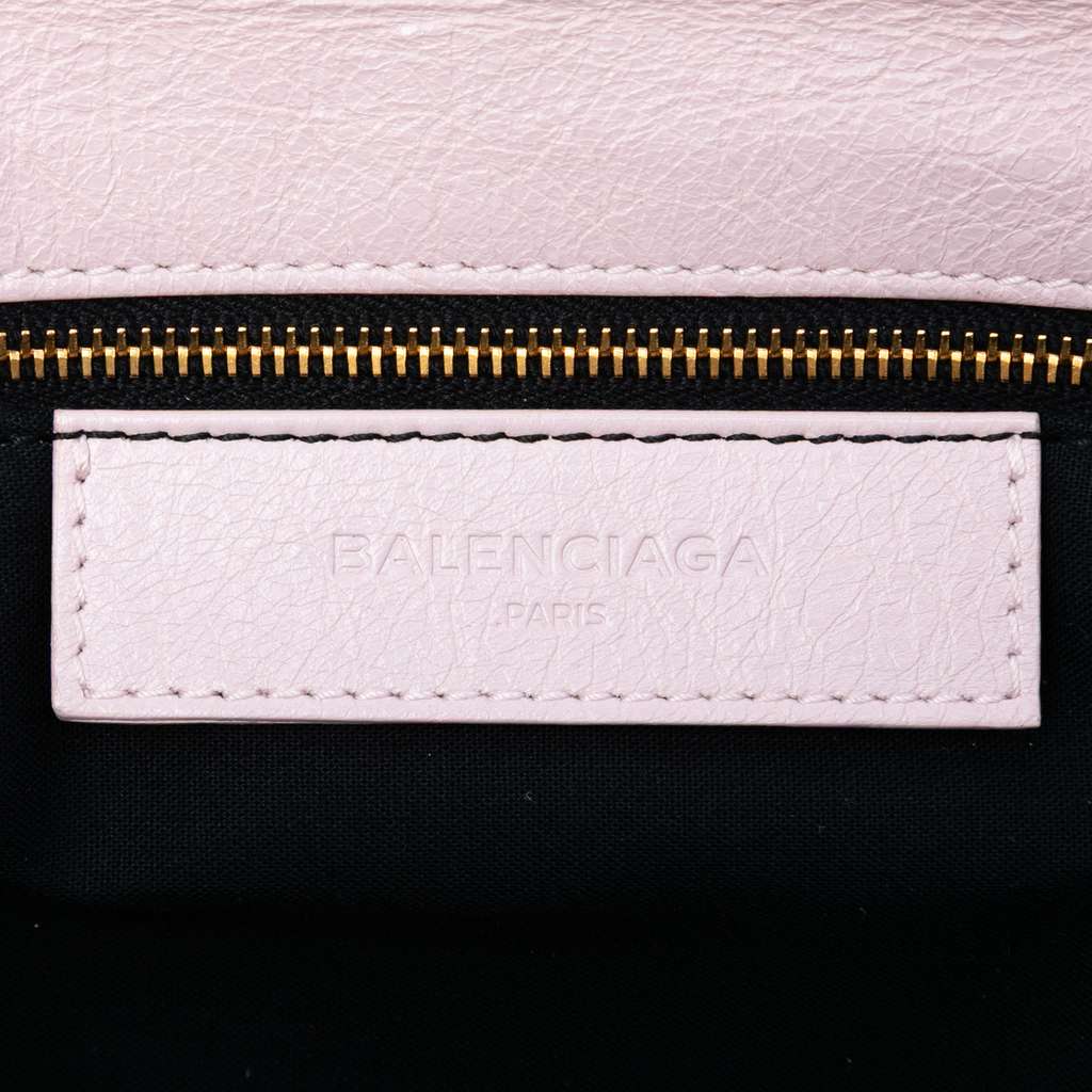 Balenciaga Lambskin Motocross Giant 12 Envelope Clutch Pink Leather Good condition - Box View