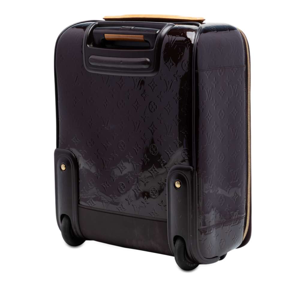 Louis Vuitton Monogram Vernis Pegase 45 Purple Leather Good condition - Back View