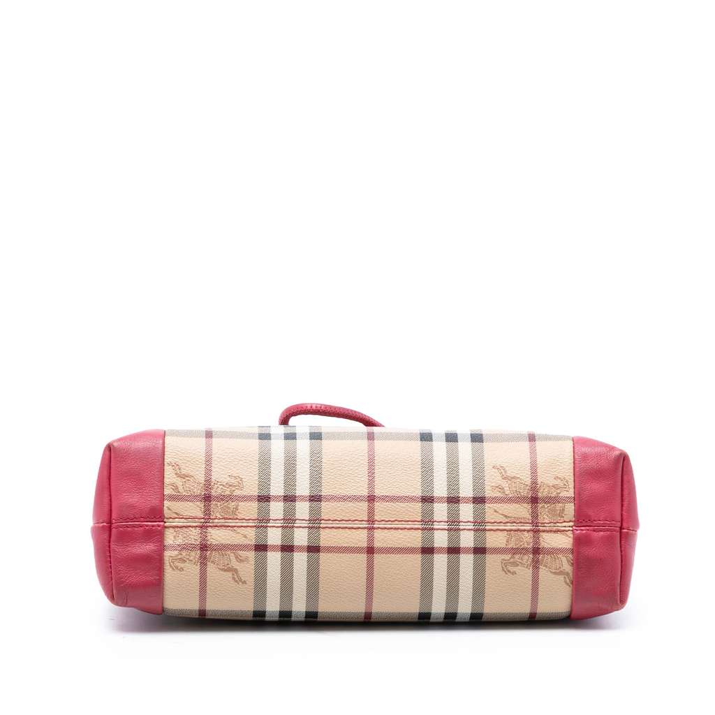 Burberry Haymarket Check Coated Canvas Leah Crossbody Beige Canvas Good condition - Inside View