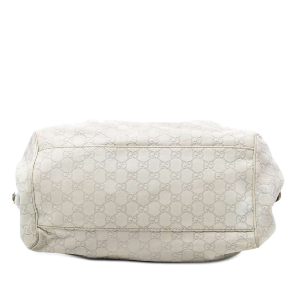 Gucci Guccissima Sukey Satchel White Leather Good condition - Inside View