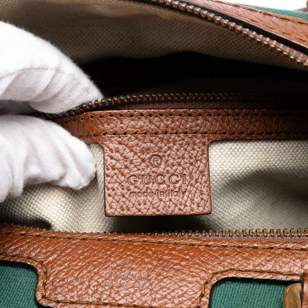 Gucci Medium Canvas Web Joy Boston Bag Beige Canvas Good condition - Box View