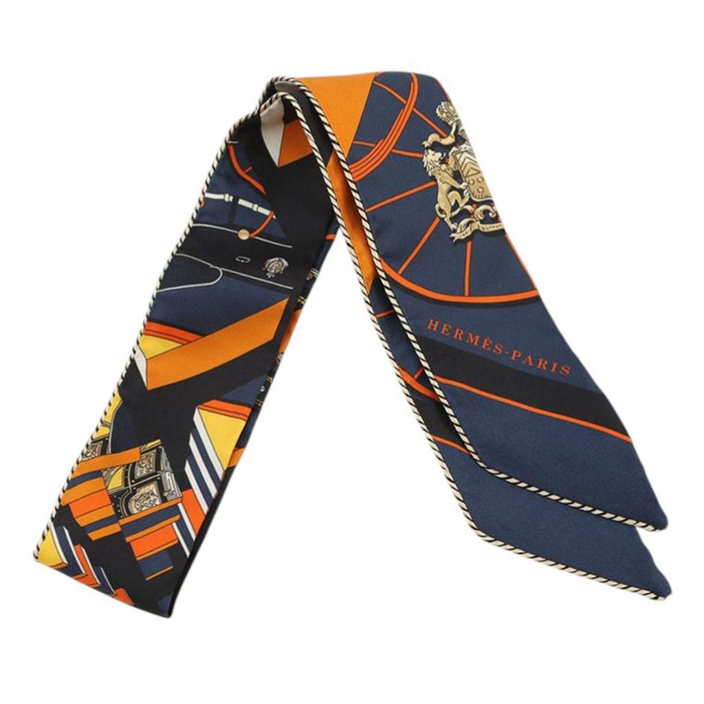 Hermès Springs Springs Baguette Silk Twilly