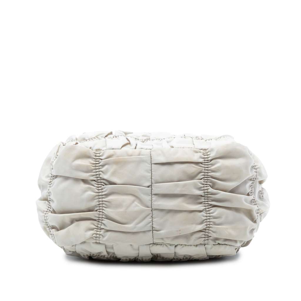 Prada Tessuto Gaufre Satchel Grey Good condition - Inside View