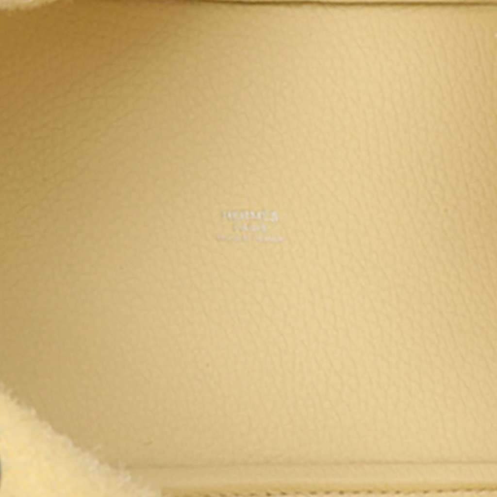 Hermès Clemence and Swift Picotin Lock 18 Eclat Yellow Leather Good condition - Inside View