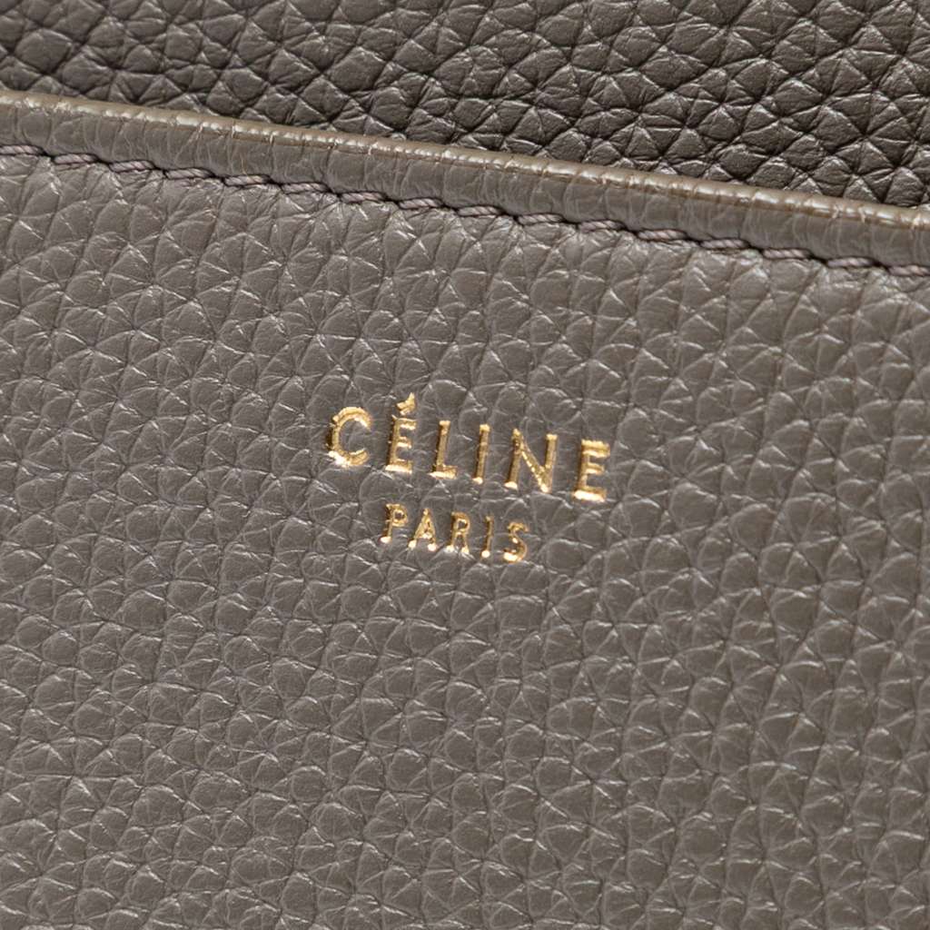 Celine Medium Leather Seau Sangle Bucket Bag Brown Leather Good condition - Box View