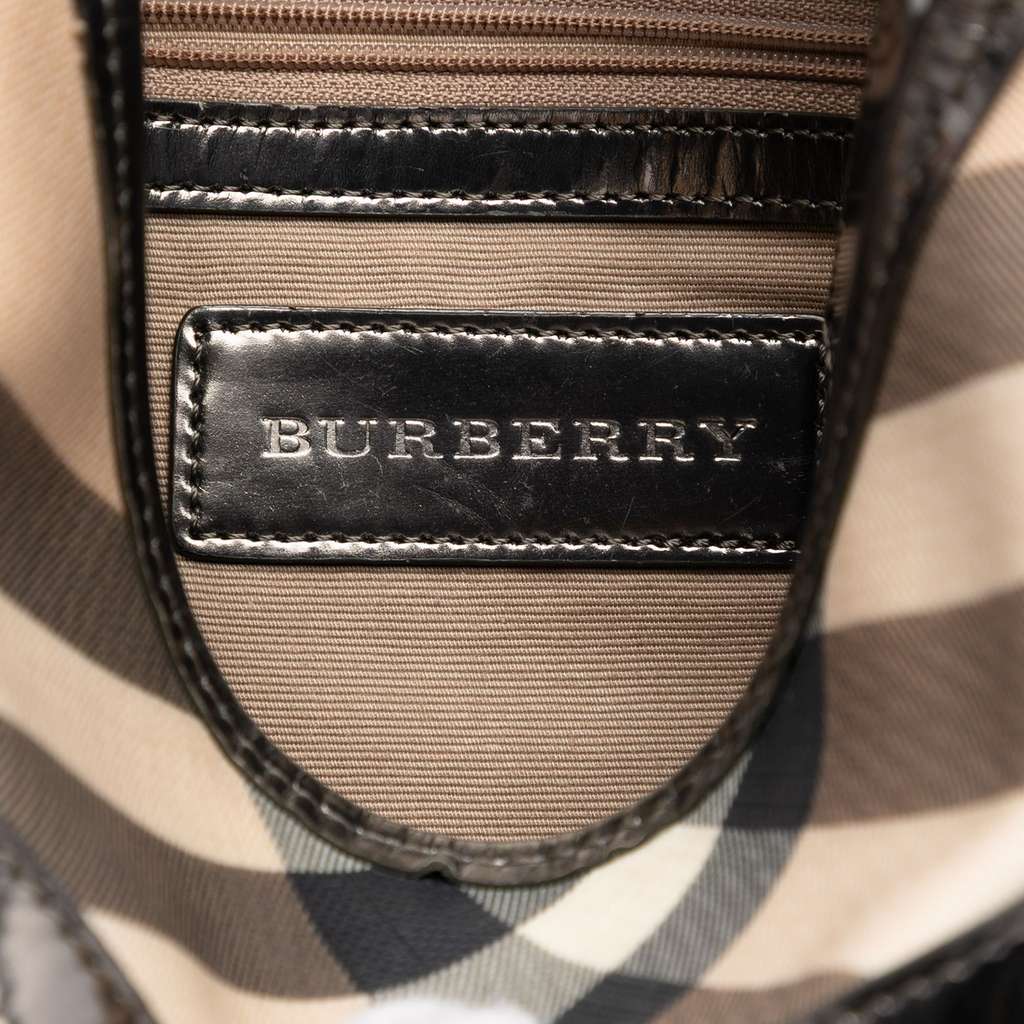 Burberry Supernova Check Coated Canvas Dryden Crossbody Beige Canvas Good condition - Box View