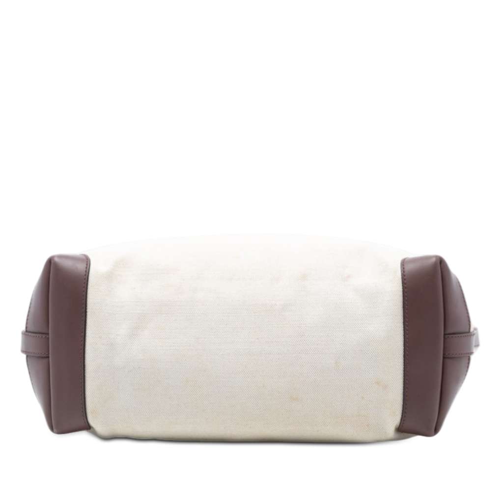 Gucci Medium Canvas Craft Tote Brown Canvas Good condition - Inside View