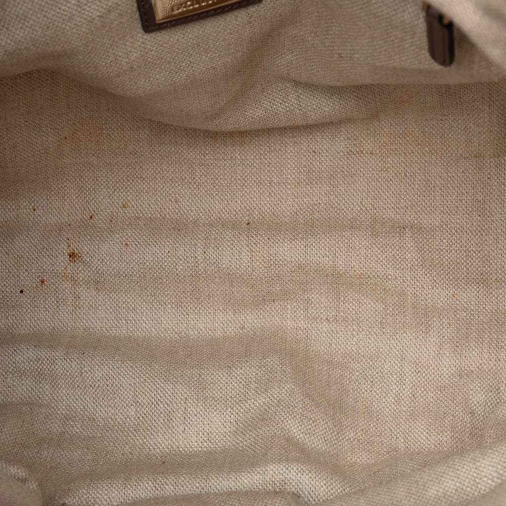 Gucci Medium Canvas Craft Tote Brown Canvas Good condition - Model View