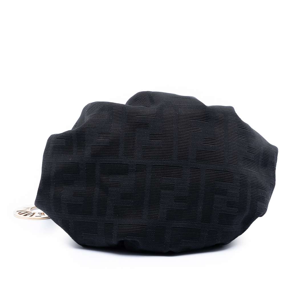 Fendi Mini Zucca Canvas Star Studded Chef Shoulder Bag Black Canvas Good condition - Inside View
